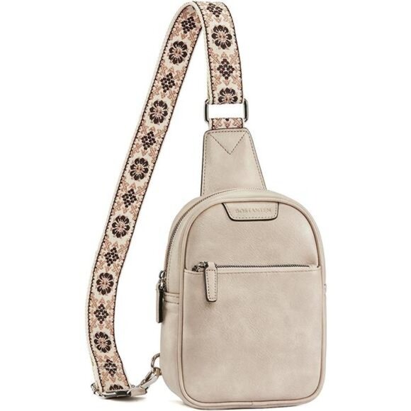 SLING Bag, Small Vegan Leather Grey - Picture 1 of 7